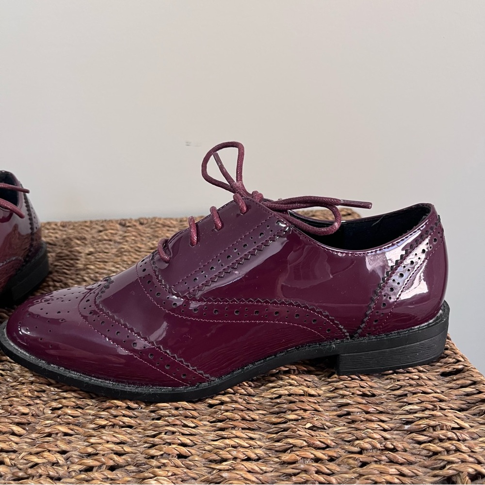 Asos Manic Burgundy Lace-up brogues - Size UK 5 - Picture 5 of 11